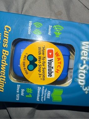 3+ Blue Bedwetting Alarm with Vibration and Sound